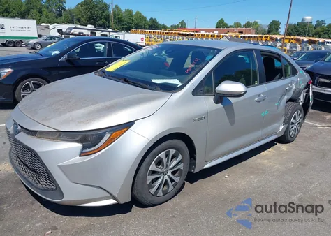 2020 Toyota Corolla Hybrid Le from USA, damaged, VIN JTDEBRBE6LJ016182